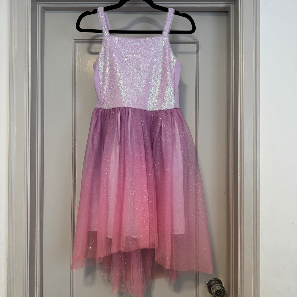 Cat & Jack Glittery Pink and Purple dress